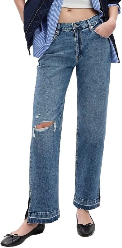 GAP Mid Rise Boyfriend Jeans Women