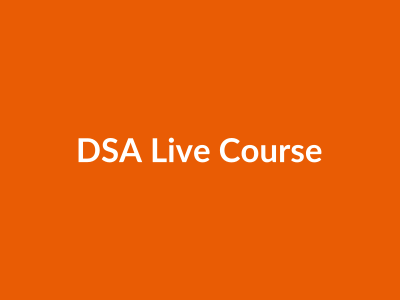 DSA Live Course