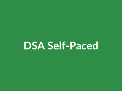 DSA Self-Paced Course