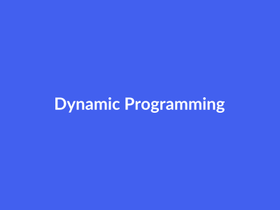 Dynamic Programming MasterClass