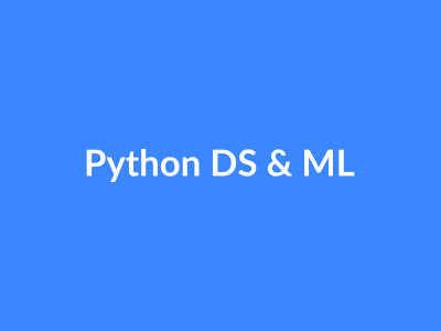 Python for Data Science & ML