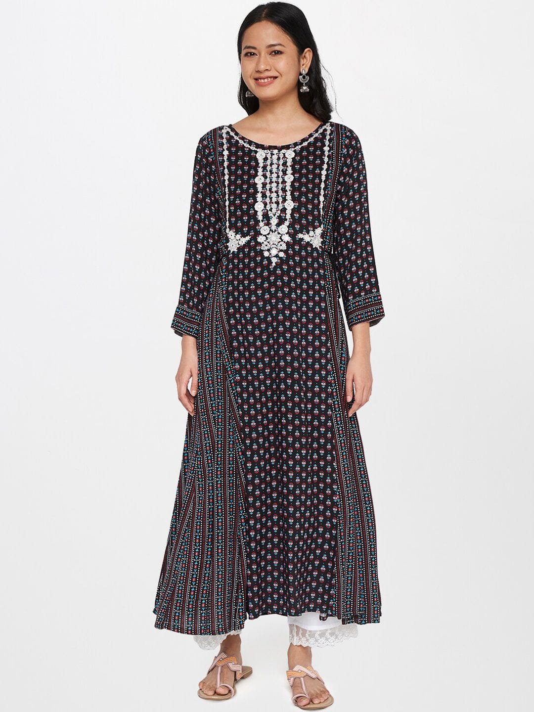 Global Desi Women Anarkali Dress Myntra sale