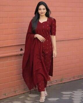 Global Desi Women Ethnic Motifs Kurta Set AJIO sale