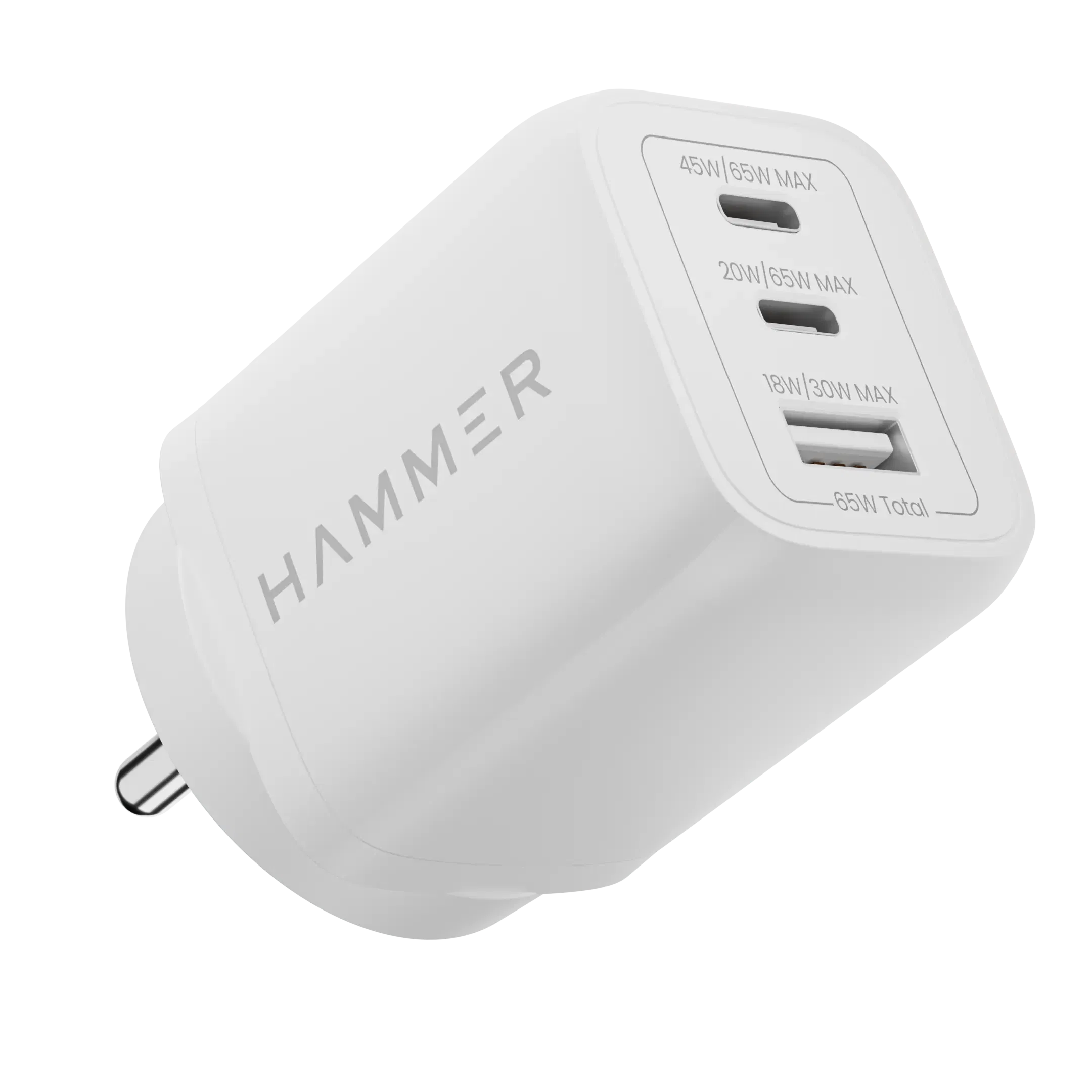 Hammer GaN Charger 65W with Type-C and USB Ports Hammer sale