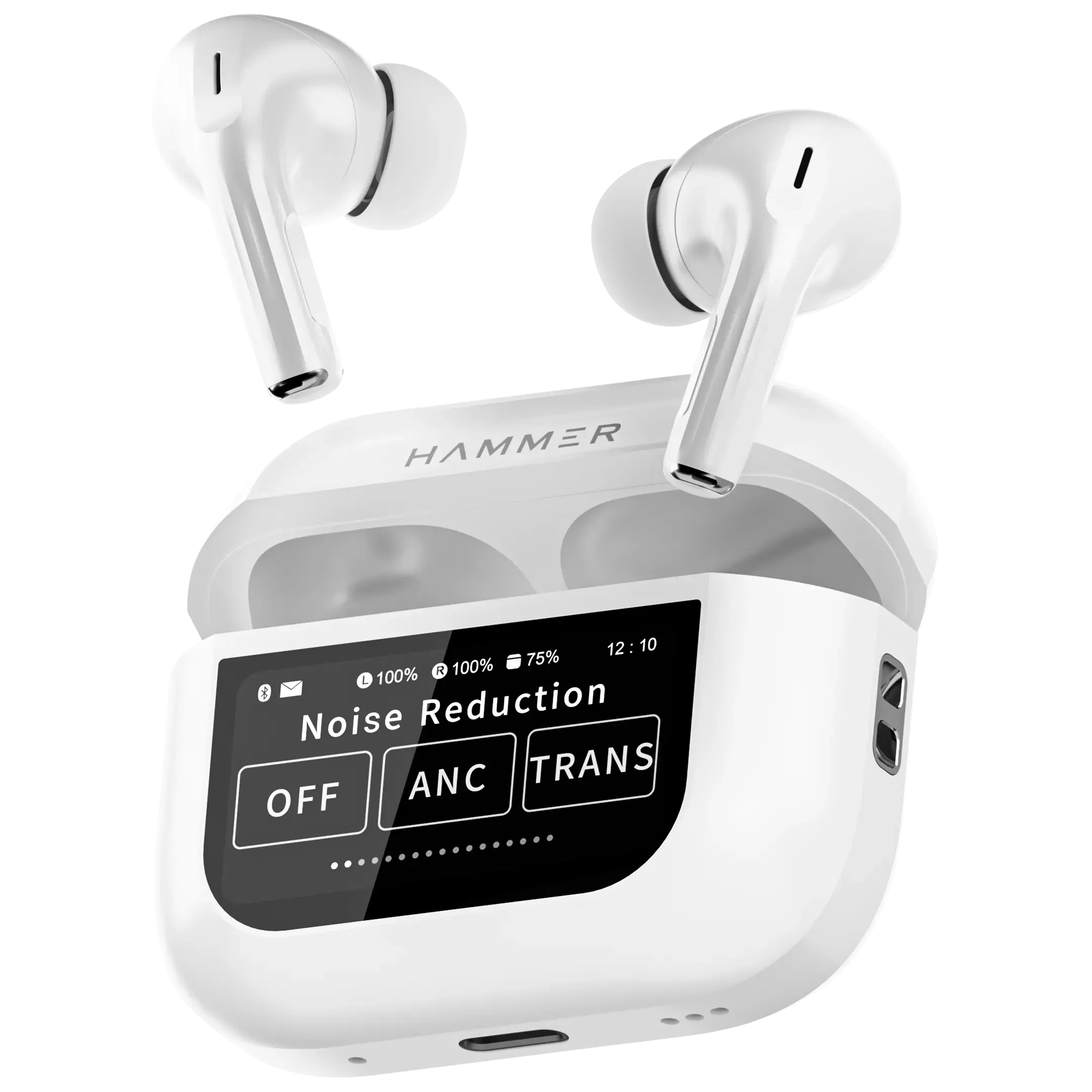 Hammer Screen TWS Earbuds (Refurbished), 32dB ANC, Case Display Hammer sale