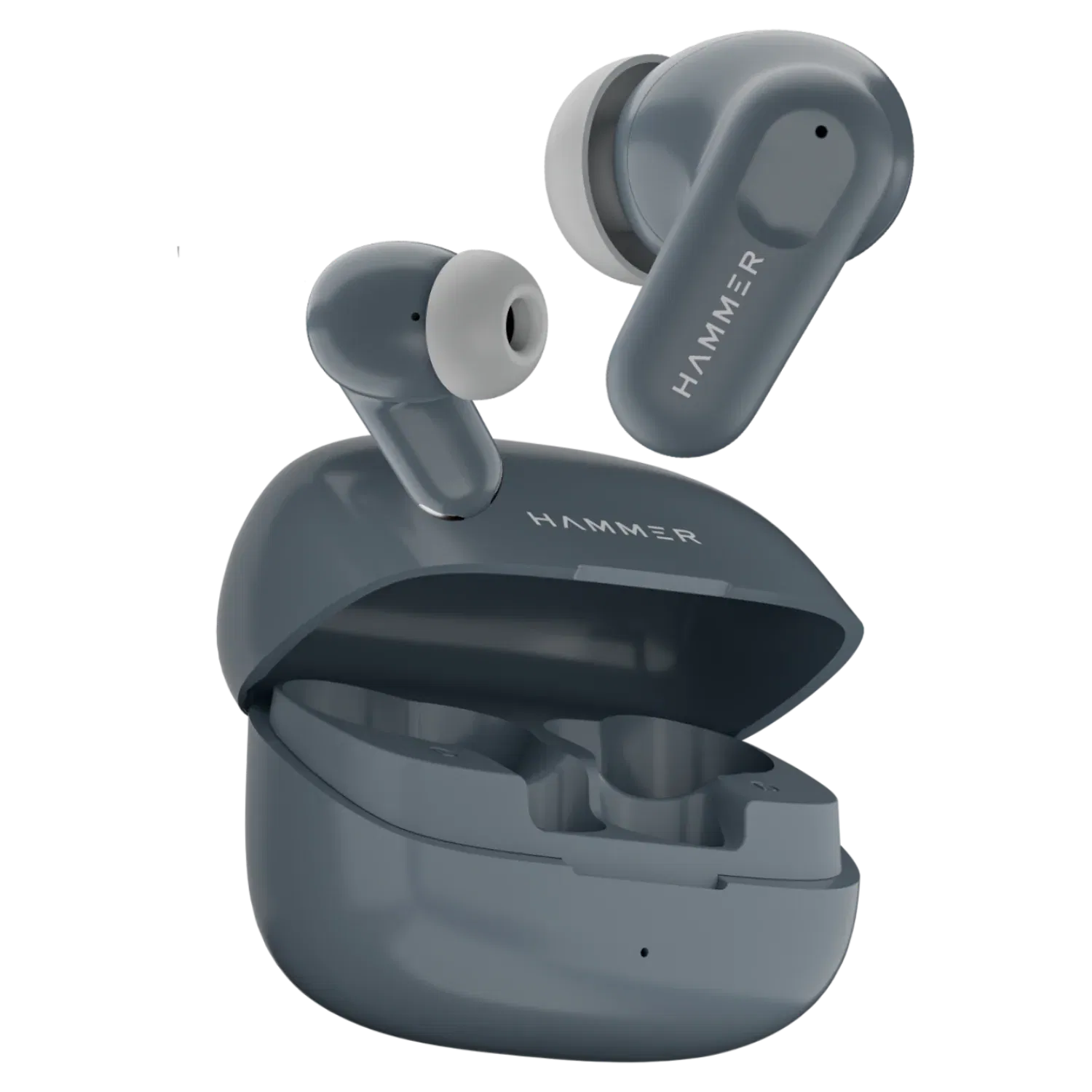 HAMMER Airflow Go Earbuds with 80H Playtime, 13mm Titanium Driver, 40ms Gaming Mode (Grey) Hammer sale