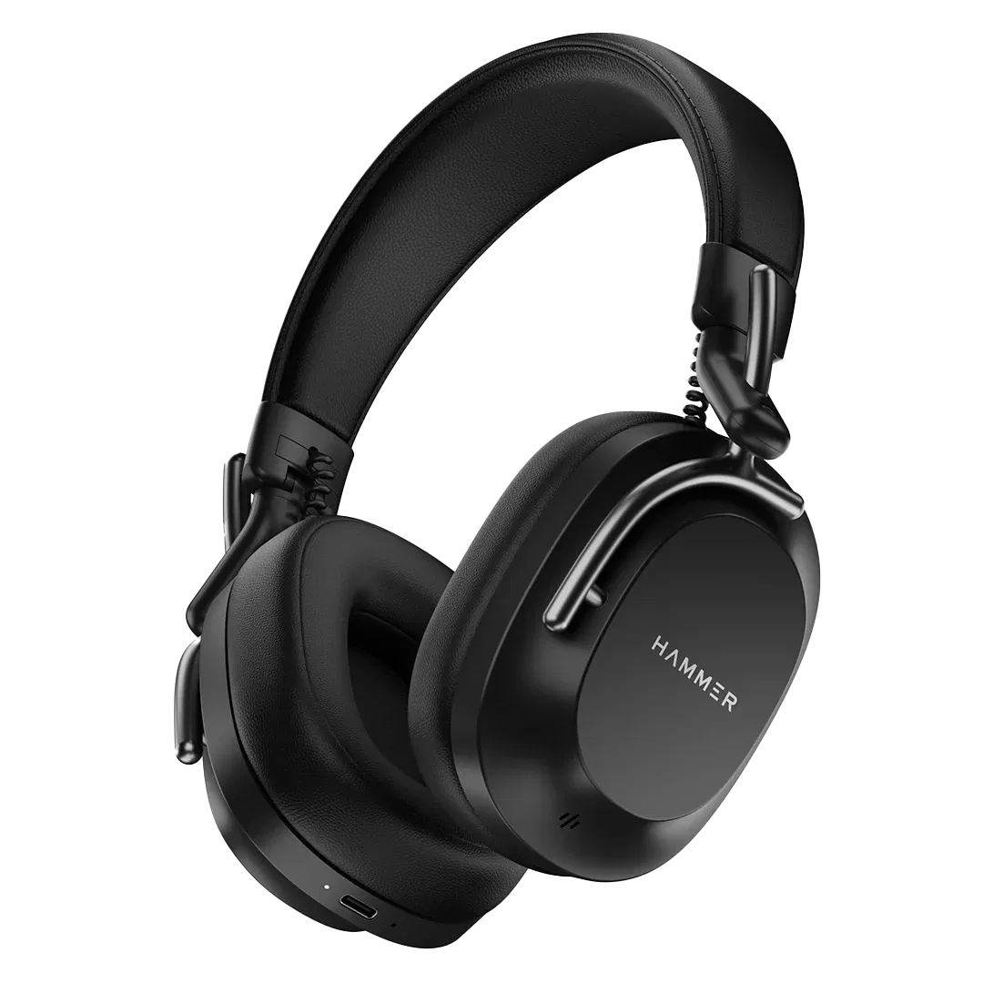 Hammer Bash Pro Wireless Headphones with 33db Hybrid ANC & Quad Mics Hammer sale