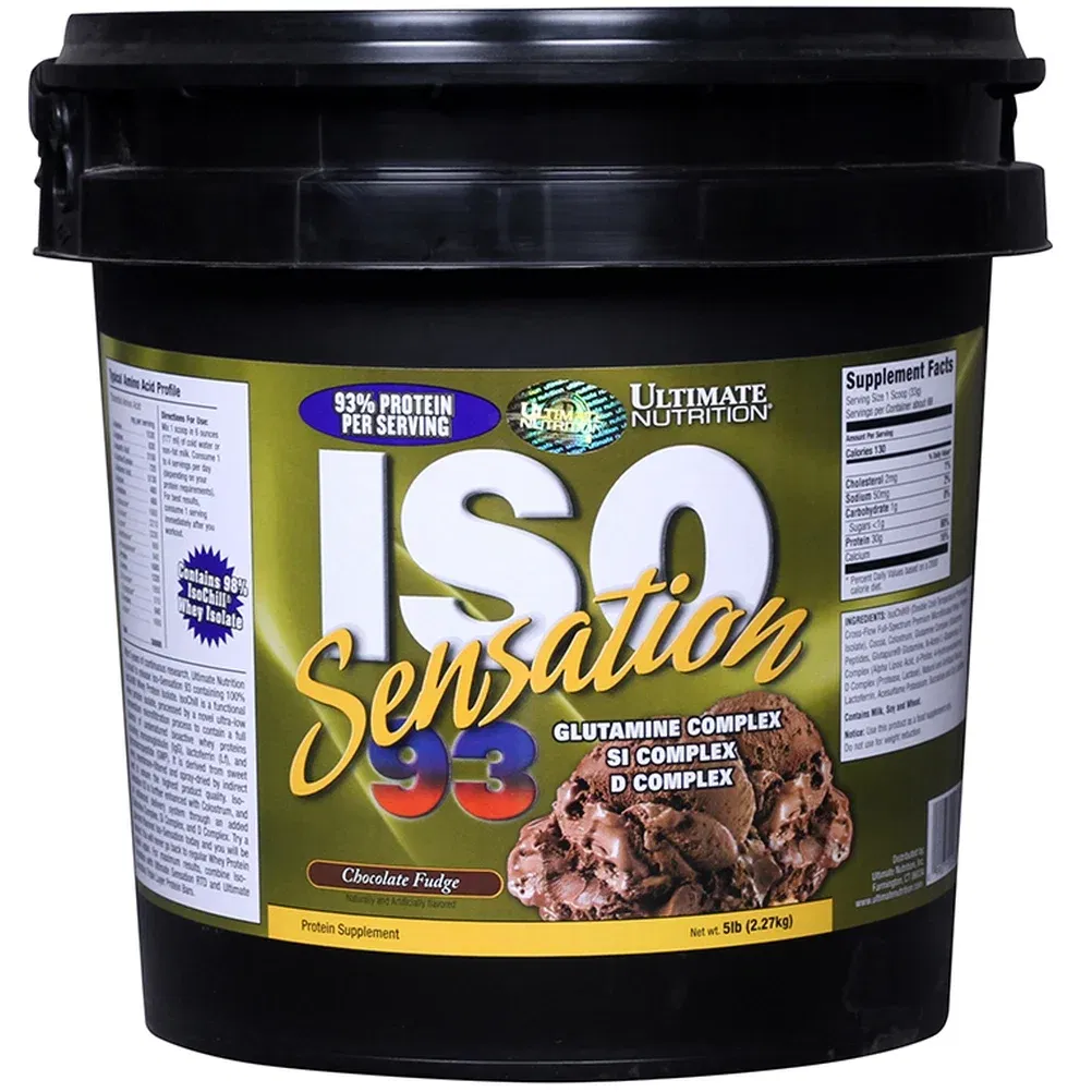 Ultimate Nutrition ISO Sensation 93, 5 lb Chocolate Fudge HealthKart sale