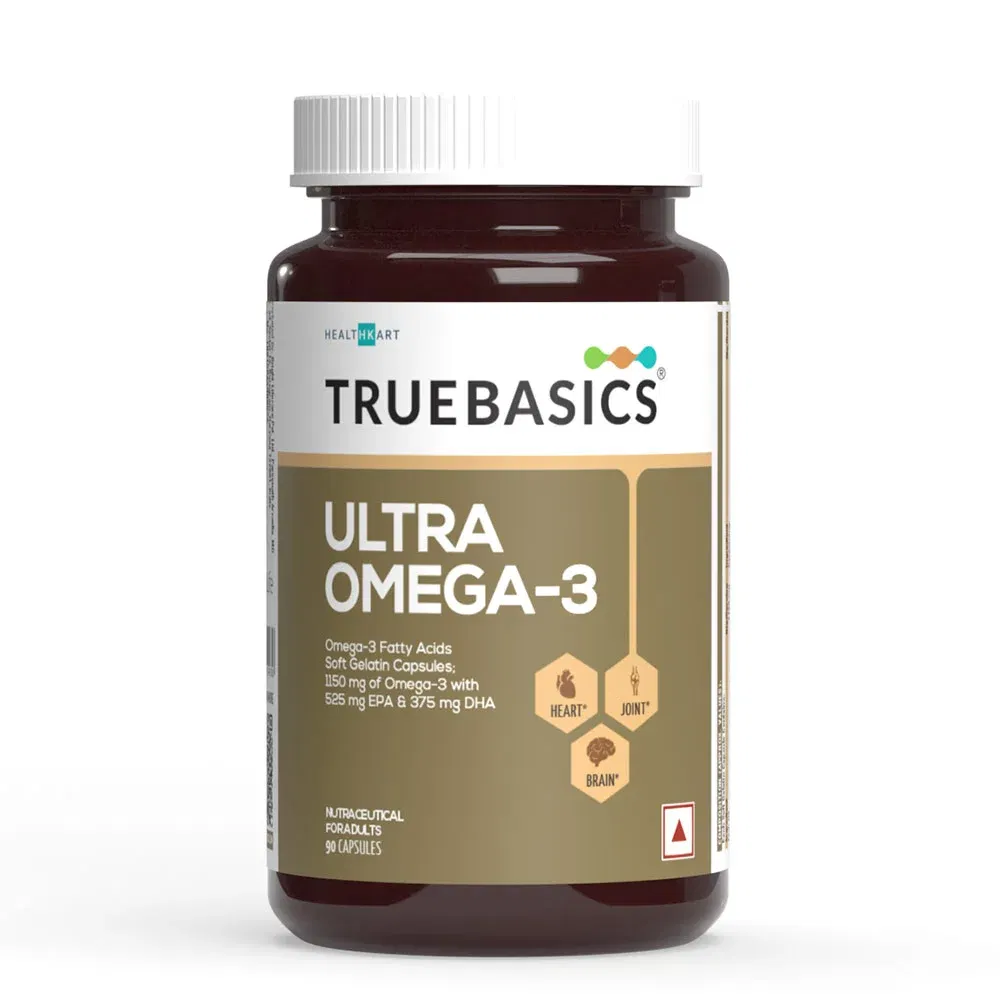 TrueBasics Ultra Omega-3 Fatty Acids (EPA 525mg and DHA 375mg) HealthKart sale