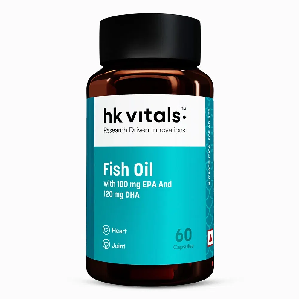 HealthKart HK Vitals Fish Oil 1000mg with 180mg EPA and 120mg DHA HealthKart sale