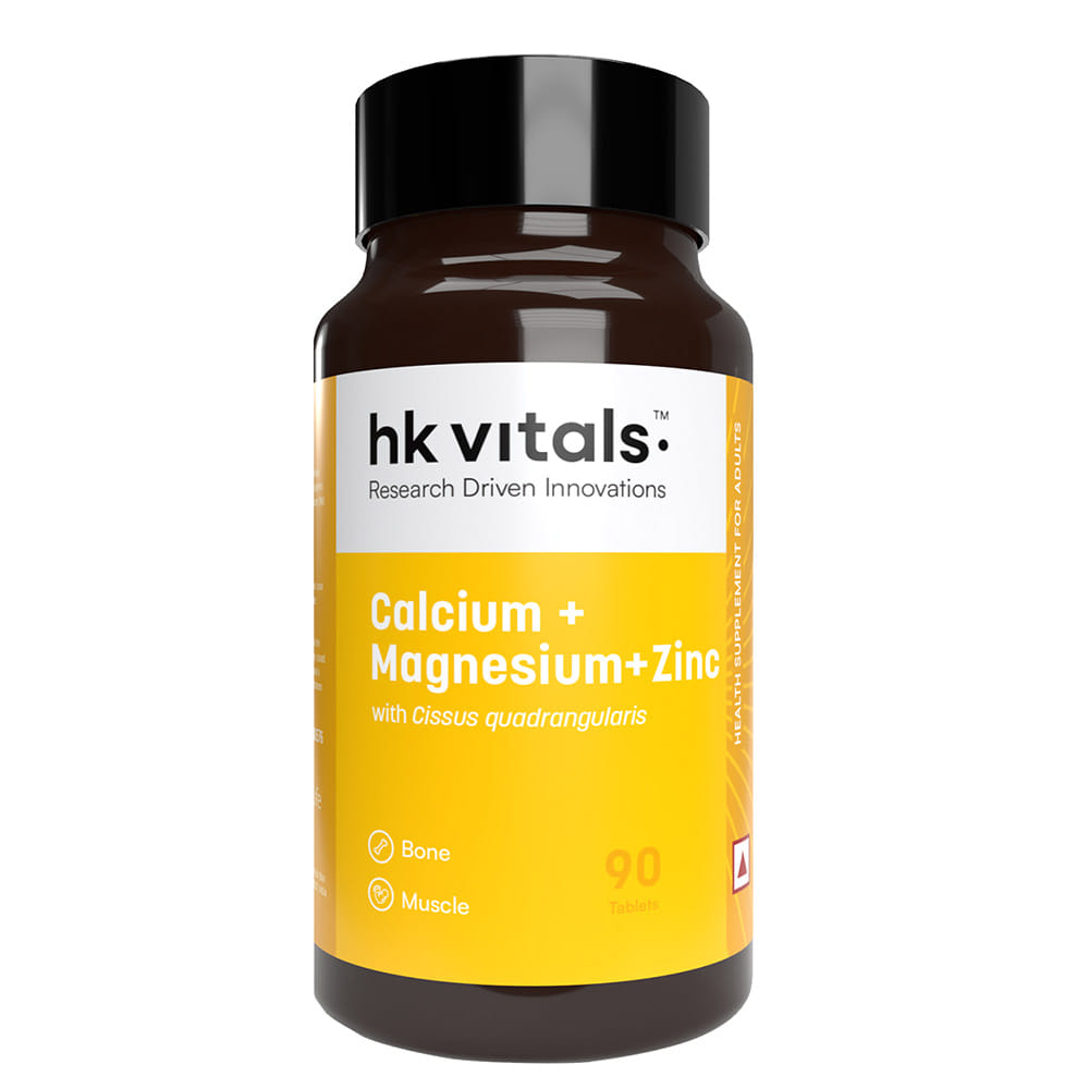 HealthKart HK Vitals Calcium with Mag Zinc and Vitamin D3, 90 tablets HealthKart sale