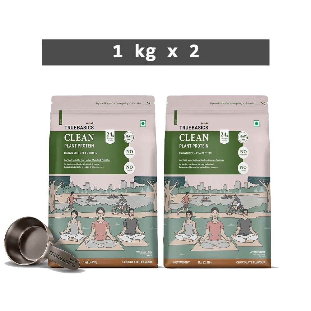 TrueBasics Clean Plant Protein, 4.4 lb Chocolate HealthKart sale