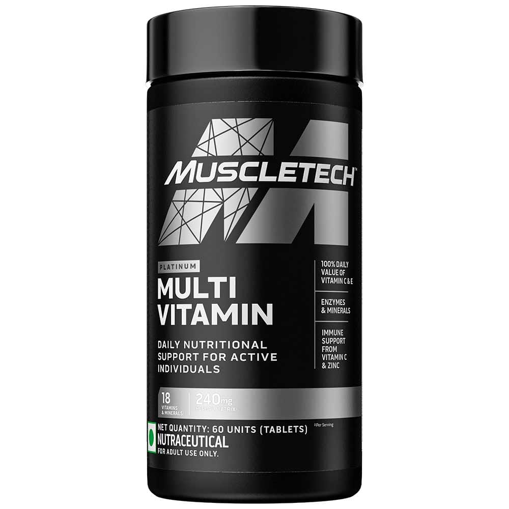MuscleTech Platinum Multi Vitamin, 60 tablets Unflavoured HealthKart sale