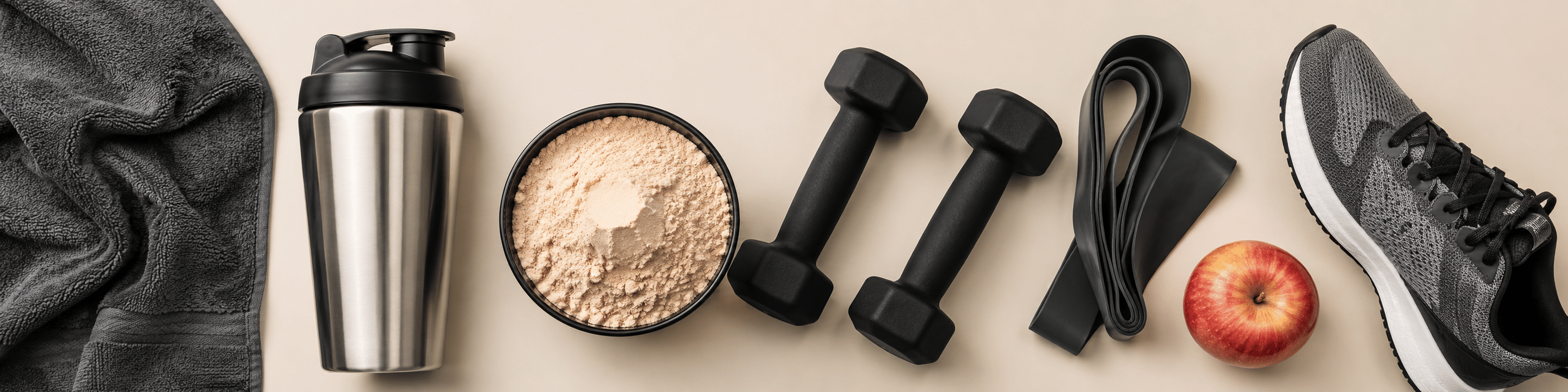 Healthkart India — Gym Supplements Sports Nutrition Flat Lay June 2026