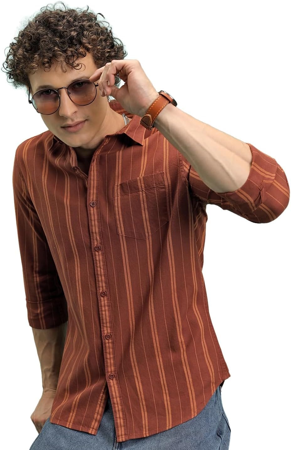 HERE&NOW Men's Slim Fit Shirt