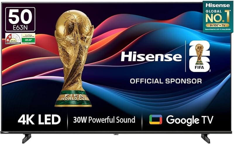Hisense 50 inch 4K Smart Google TV A6K