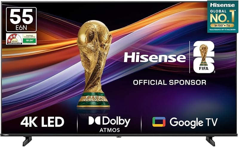 Hisense 55 inch ULED 4K Smart TV U6K