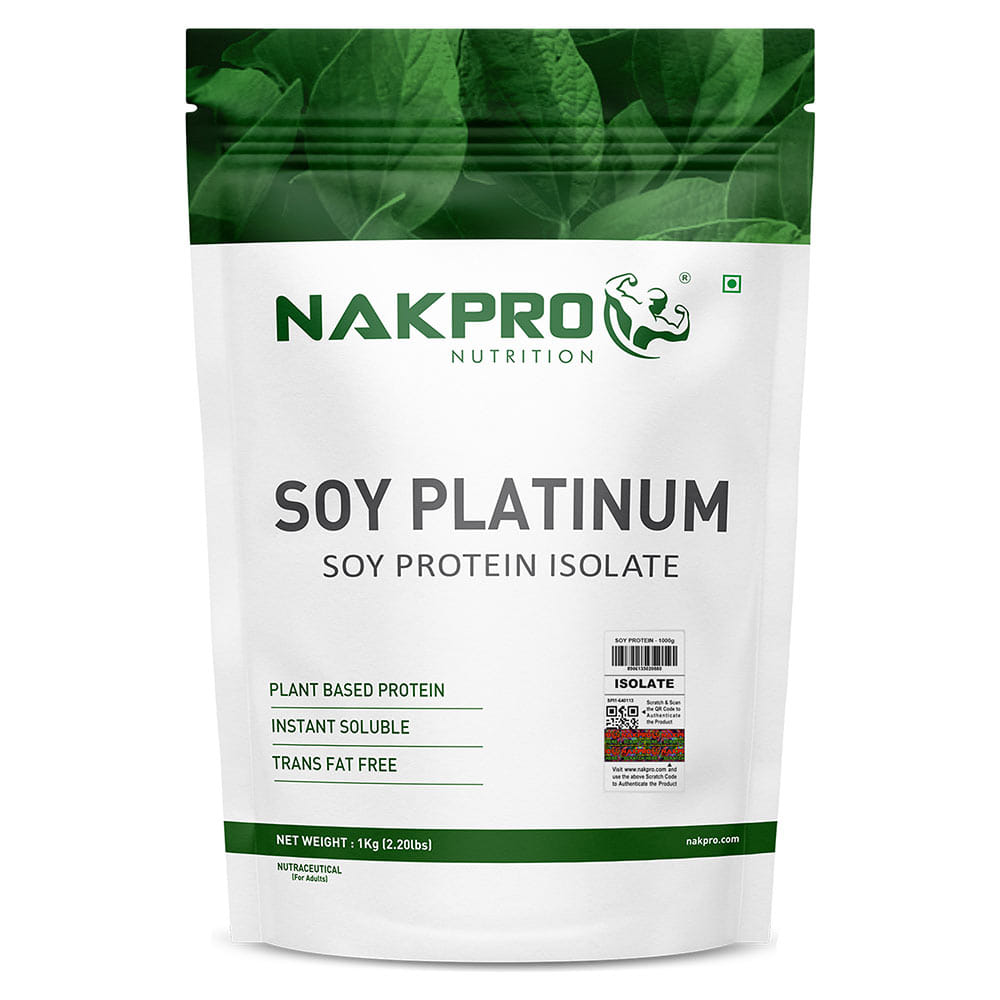 Nakpro Platinum Soy Protein Isolate, 2.2 lb Unflavoured HealthKart sale