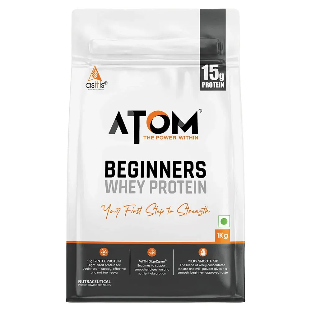 AS-IT-IS Nutrition ATOM Beginners Whey Protein, 2.2 lb Choco Hazel Fusion HealthKart sale