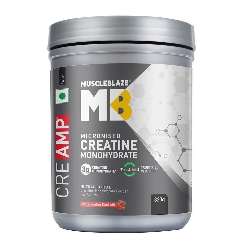 MuscleBlaze Creatine Monohydrate CreAMP, Watermelon Kool Aid 0.71 lb HealthKart sale