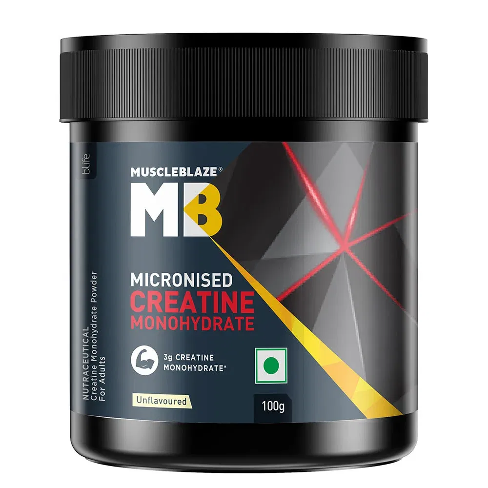 MuscleBlaze Micronised Creatine Monohydrate, Unflavoured 100 g HealthKart sale