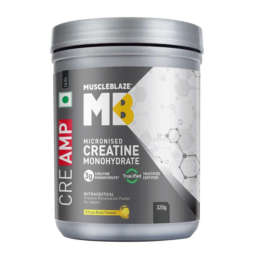 MuscleBlaze Creatine Monohydrate CreAMP, Citrus Blast 0.71 lb HealthKart sale