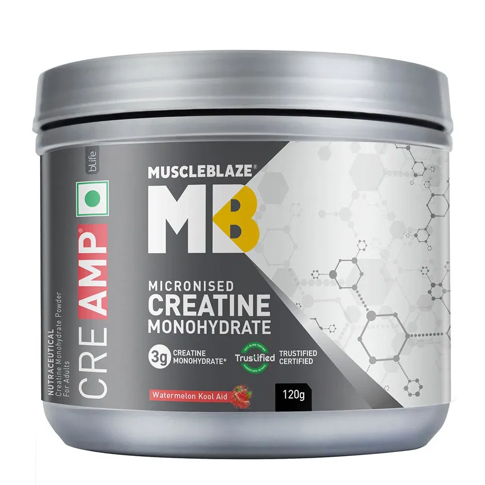 MuscleBlaze Creatine Monohydrate CreAMP, Watermelon Kool Aid 0.26 lb HealthKart sale