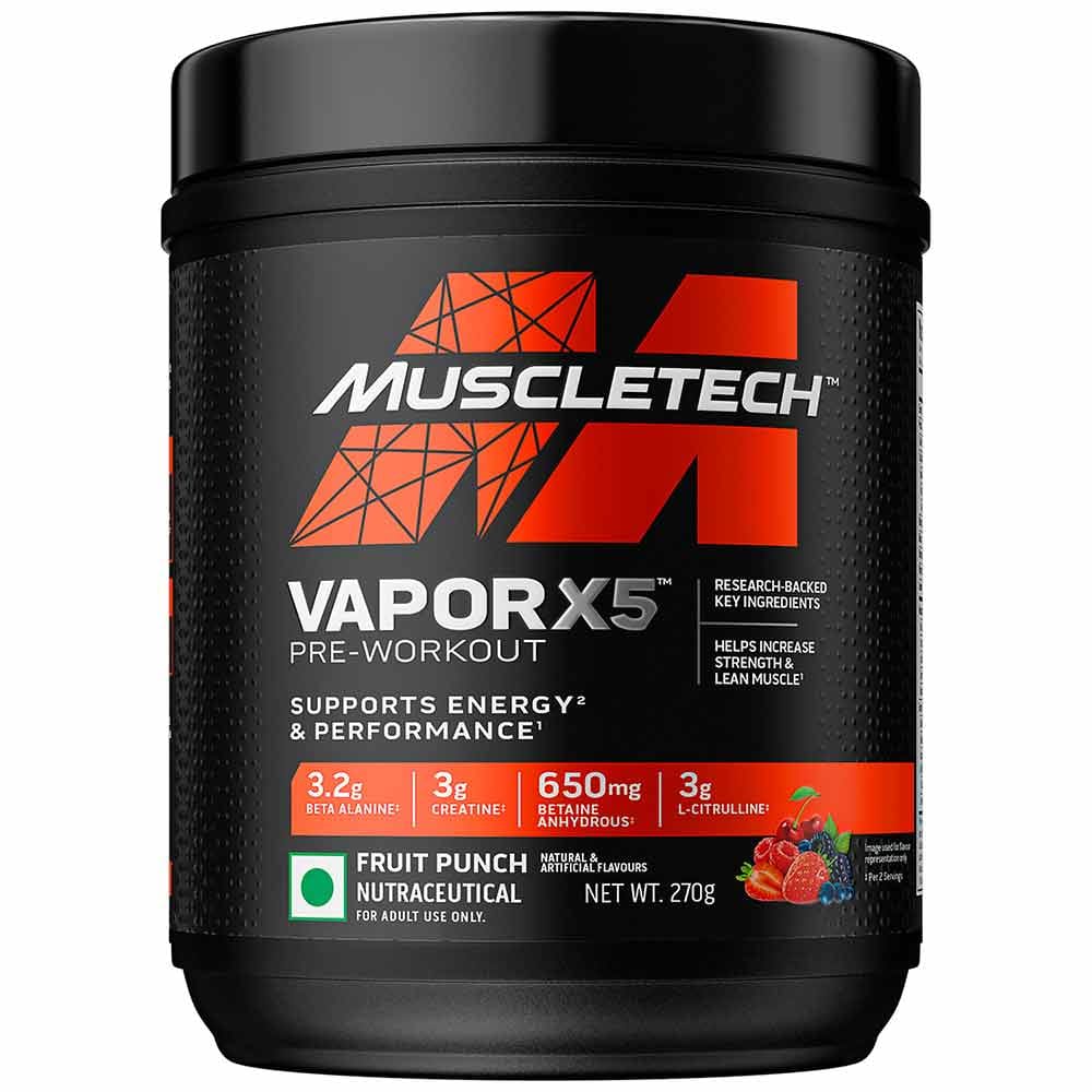 MuscleTech Vapor X5, 0.59 lb Fruit Punch HealthKart sale