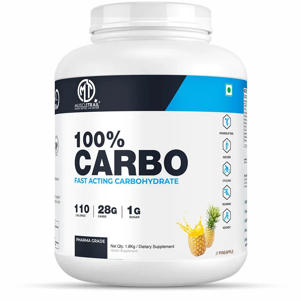 Muscle Trail 100% Carbo, 3.96 lb Pineapple HealthKart sale