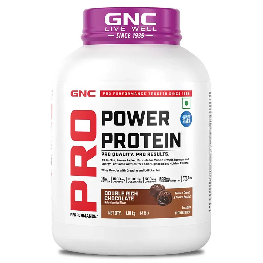 GNC Pro Performance Power Protein, 4 lb Double Rich Chocolate HealthKart sale