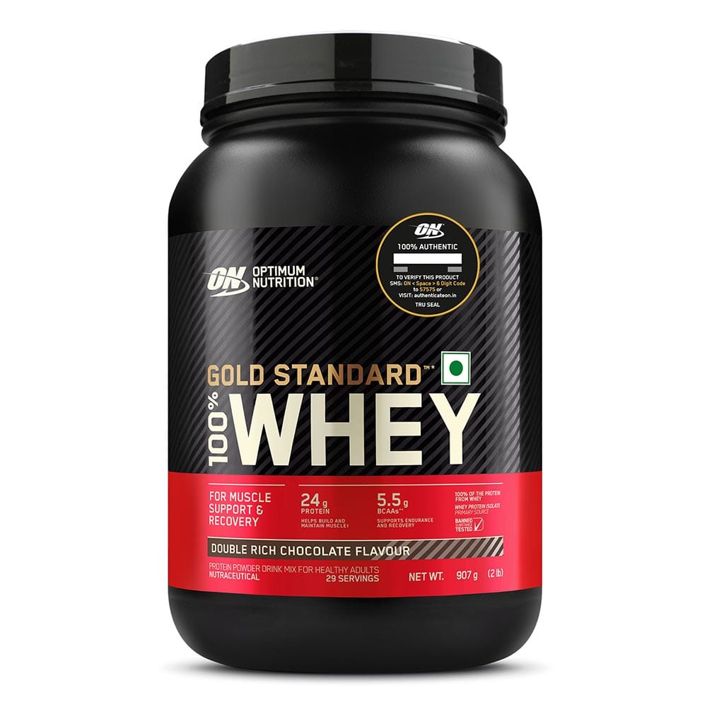 ON (Optimum Nutrition) Gold Standard 100% Whey Protein, 2 lb Double Rich Chocolate HealthKart sale