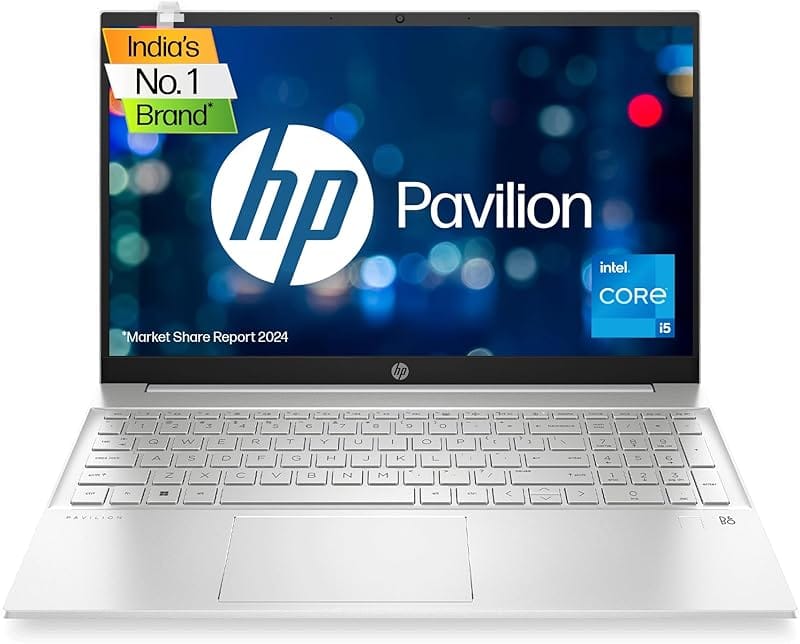 HP Pavilion 15 Intel Core i5 12th Gen laptop natural silver