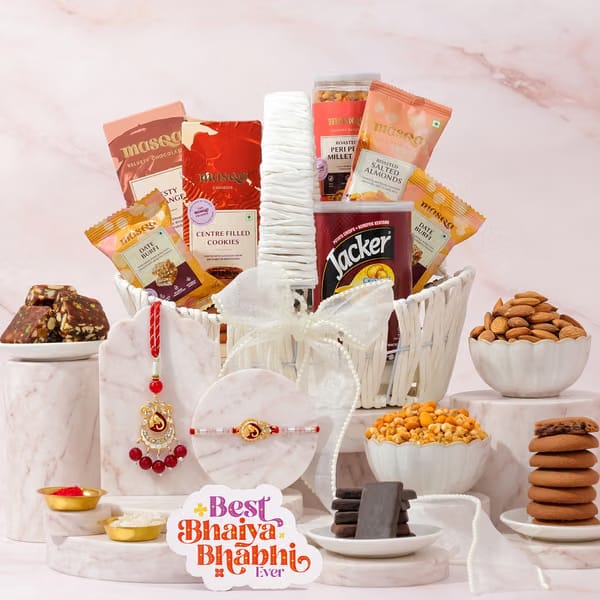 IGP Divine Ganesh Rakhi Hamper for Bhaiya Bhabhi IGP sale