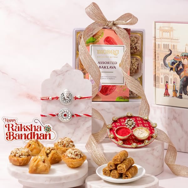 IGP Ganesh Divine Rakhi and Sweets Hamper IGP sale