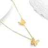 IGP Gold Butterfly Pendant Necklace
