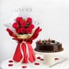 IGP I Love You Rose Bouquet & Cake Combo