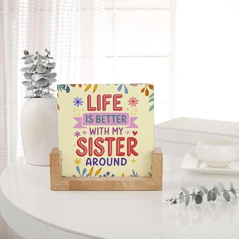 IGP Personalized Photo Frame Rakhi Gift for Sisters