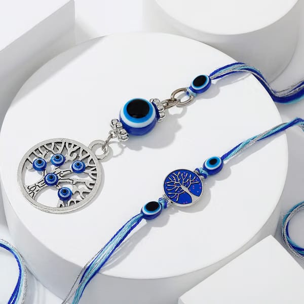 Protective Evil Eye Bhaiya Bhabhi Rakhi IGP sale