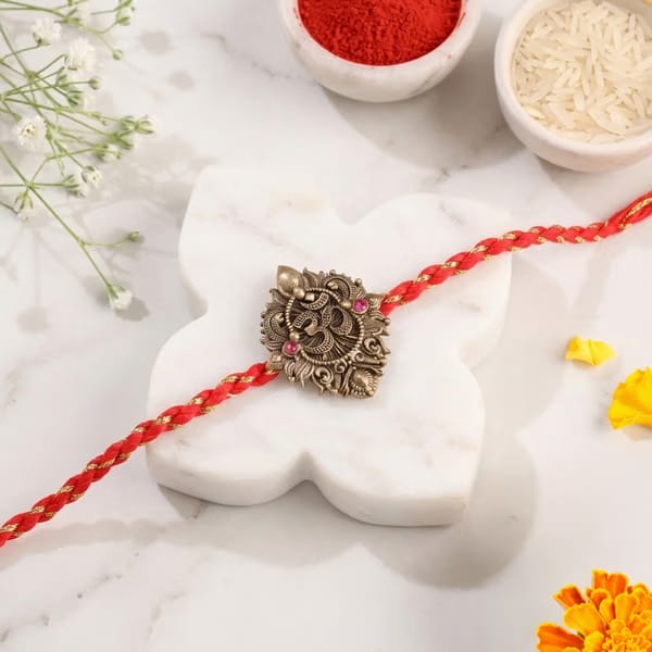 Regal Om Button Cover Convertible Rakhi IGP sale