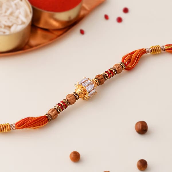 Kundan and Beads Moli Rakhi IGP sale