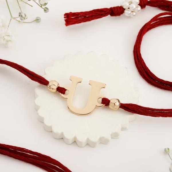 Personalised Initial Rakhi IGP sale