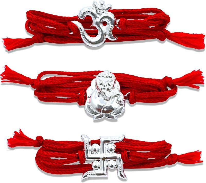IGP Silver Rakhi Set for Brothers