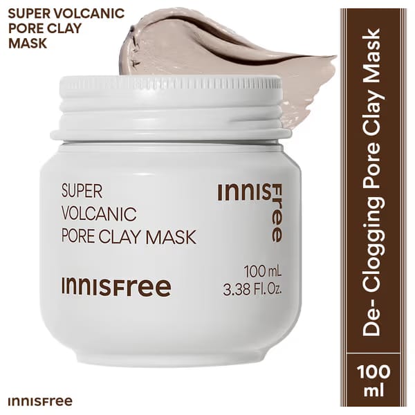 Innisfree Super Volcanic Pore Clay Mask 2X For Clogged Pores, Oil Control, Excess Sebum & Blackhead Nykaa sale