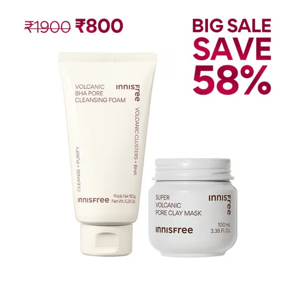 Innisfree Deep Detox Combo for Clogged & Breakout-Prone Skin Nykaa sale