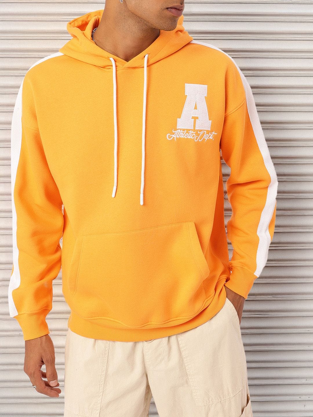 Kook N Keech X fwd Side Strip Hooded Oversized Sweatshirt Myntra sale