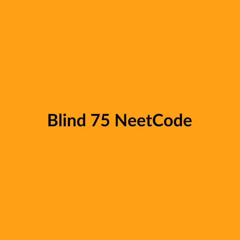 LeetCode Blind 75 vs GFG SDE Sheet