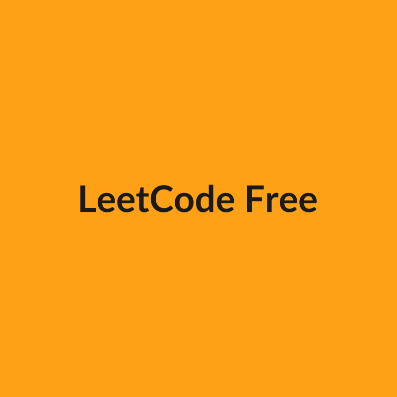 LeetCode Free Tier