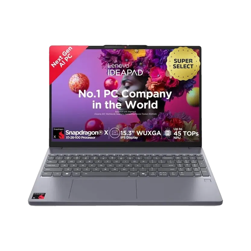 Lenovo IdeaPad Slim 3 Next Gen AI PC WUXGA IPS Copilot + PC with 1Yr ADP Snapdragon X - (16 GB/512 GB SSD/Windows 11 Home) 15Q8X10 Thin and Light Laptop Flipkart sale