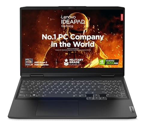 Lenovo IdeaPad Gaming 3 AMD Ryzen 5 7535HS RTX 3050 laptop