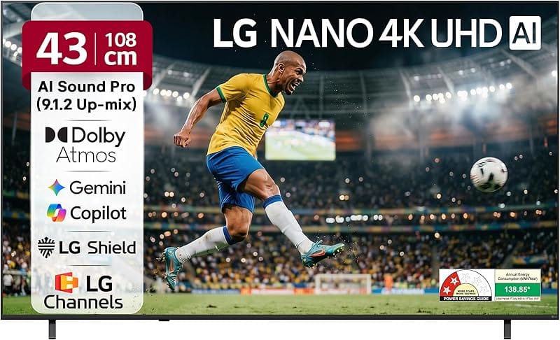 LG 43 inch 4K UHD NanoCell Smart TV